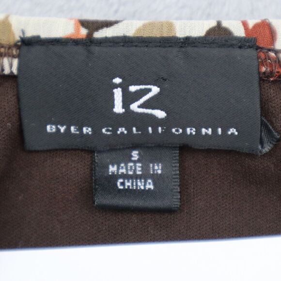 IZ Byer Shirt Womens S Multicolor Polka Dots Strap VNeck Sheer Sleeveless Blouse - Picture 2 of 16